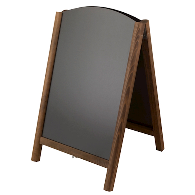 Chevalet de trottoir brun 550 x 850 mm